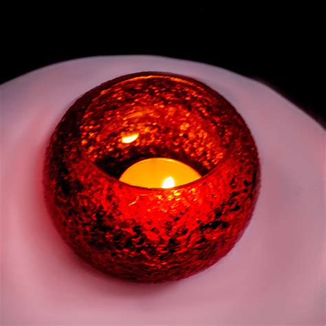 Glass Tea Light Holder With T Light Candle For Festival Decoration Glass 1 Cup Tea Light