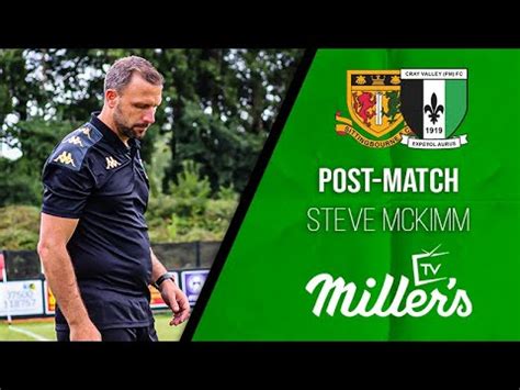 POST MATCH INTERVIEW Mckimm After 3 2 Win Vs Sittingbourne FC YouTube