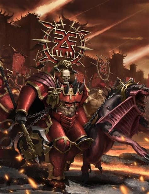 Age Of Sigmar Artwork Khorne Bloodbound Chaos Lord Of Khorne