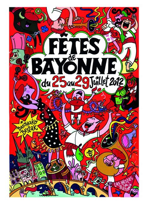 Affiche officielle des fêtes de Bayonne 2012 en ligne