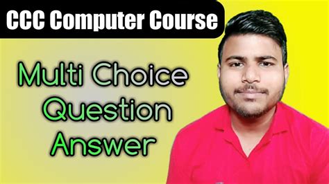 CCC Computer Course In Hindi CCC Computer Chapter 3 CCC Multi