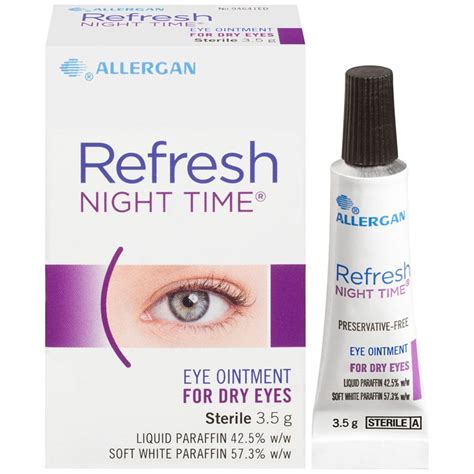 Refresh Night Time Eye Ointment 35g Adhesive Bandages Sss