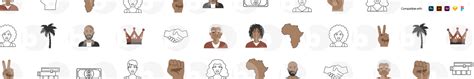 The Super Dope Icon Pack Black Illustrations