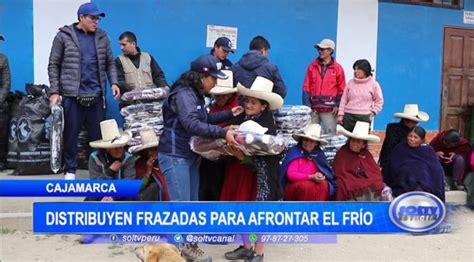 Distribuci N De Frazadas En Cajamarca Para Combatir El Fr O Soltv Peru