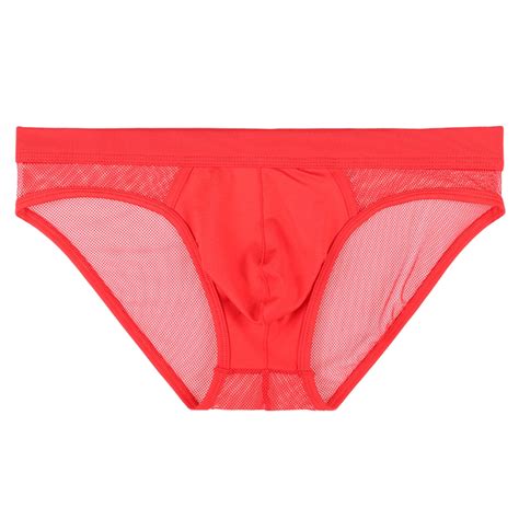 Kpoplk Mens Low Rise Brief Underwear Bikini Briefs Red Xl Walmart