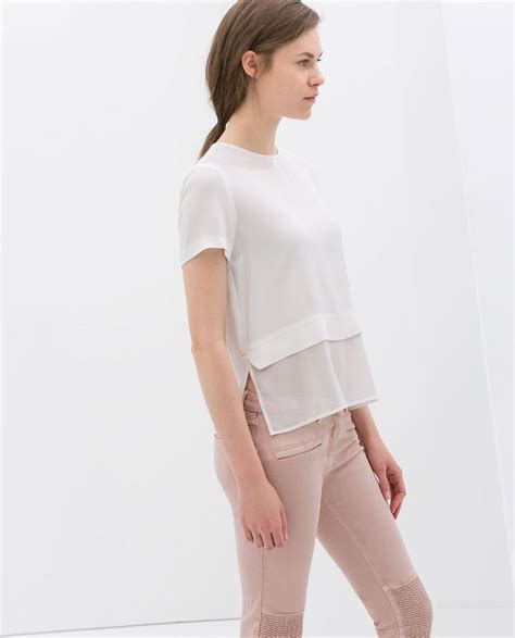 View All Shirts Blouses Woman Zara United States Tops Women