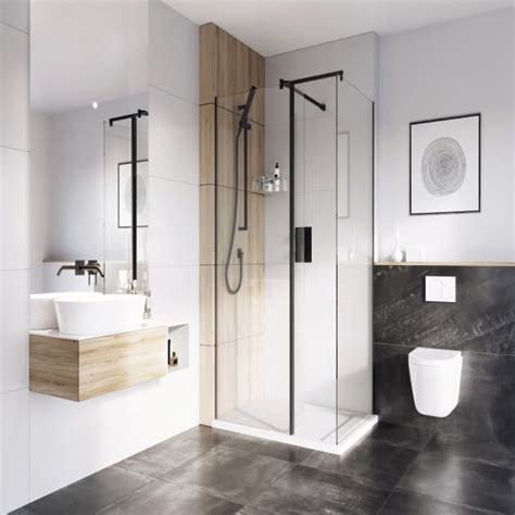 Roman Select Wetroom Panels 10mm 400 Pivoting Deflector Panel 10mm