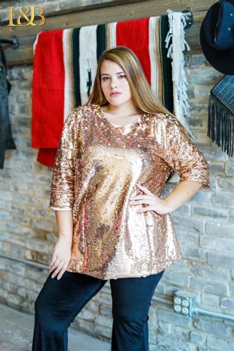 Rose Gold Sequins Plus Top Rose Gold Sequin Gold Sequins Sequins