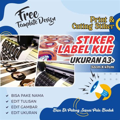 Stiker Vinyl Kemasan Ukuran A Potong Sesuai Bentuk Lazada Indonesia