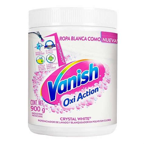 Quitamanchas Vanish Oxi Action Crystal White En Polvo Para Ropa Blanca