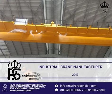 Rs Electric Overhead Traveling Crane For Industrial Class Ii Medium