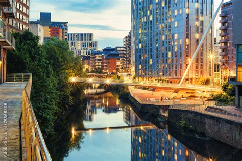 Manchester city center, England Stock Photo | Adobe Stock