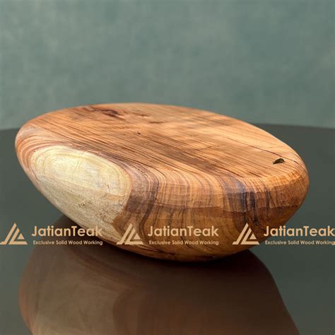 Oval Solid Wood Coffee Table Jatianteak