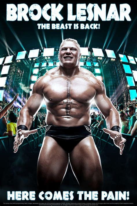 Brock Lesnar Here Comes The Pain Logo