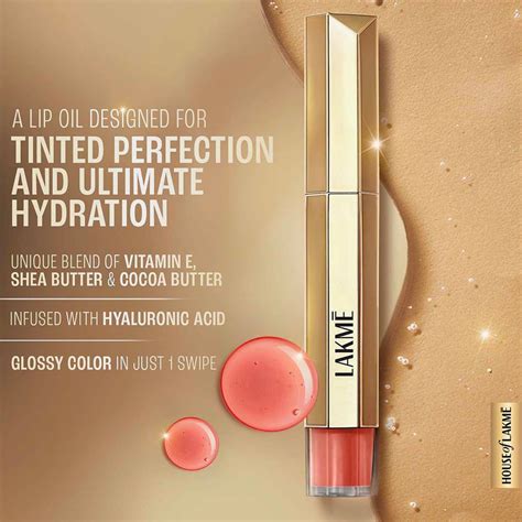 buy lakme    overtime shine tinted lip oil berry bling ml