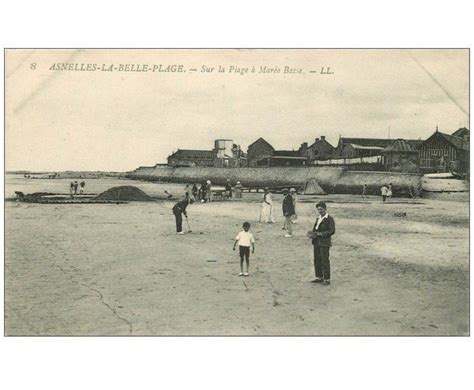 Carte Postale Ancienne 14 ASNELLES LA BELLE PLAGE Jeu De Croquet Sur