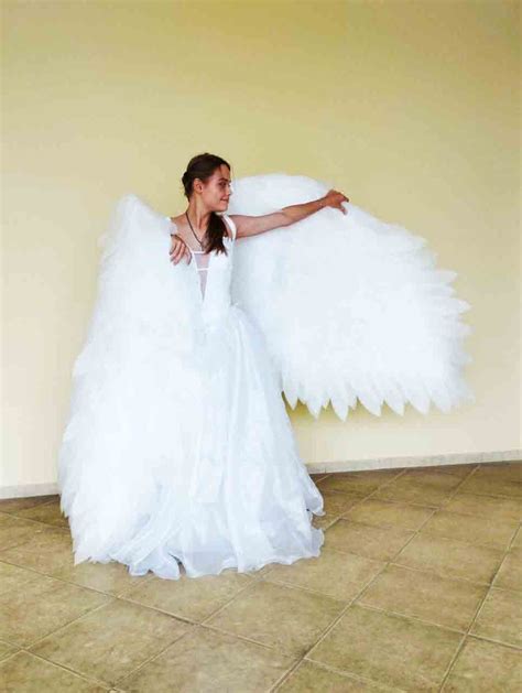 Cosplay Wings White Angel Wings Costume Large Wings Halloween Etsy