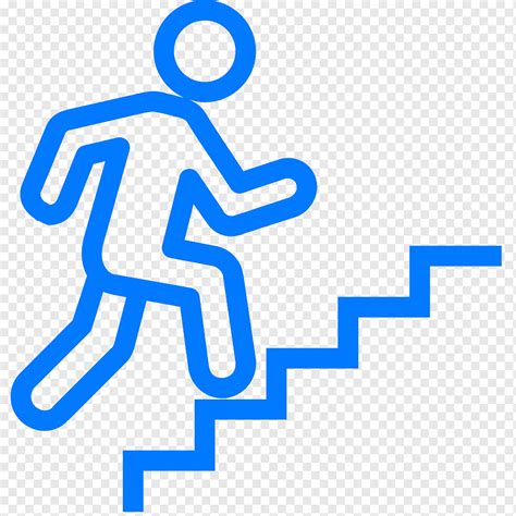 Computer Icons Stair Blue Text Logo Png Pngwing