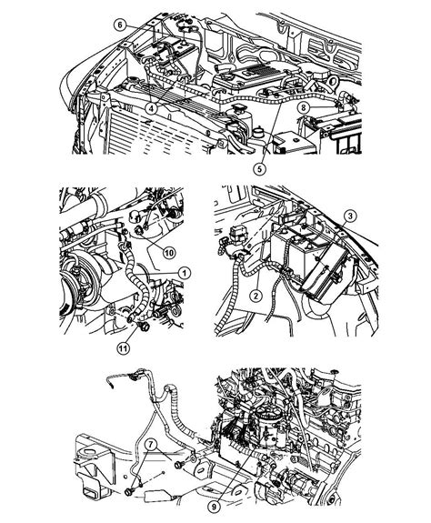 Dodge Ram 2500 Wiring Battery Negative Right 136 Amp Alternator 160 Amp 04801822aa