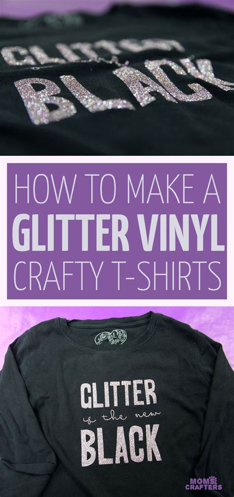 How To Make A Tshirt With Cricut Foil And Glitter Vinyl Glitter