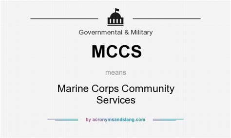 Mccs Marine Corps Community Services In Governmental And Military By