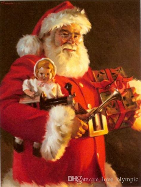 Santa Claus Oil Painting At Explore Collection Of