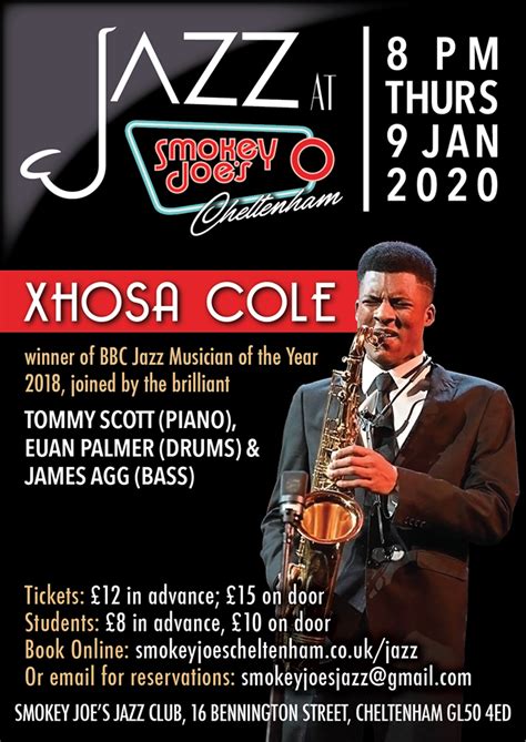 Smokey Joe S Jazz Club Xhosa Cole With Tommy Scott Trio At Smokey Joe