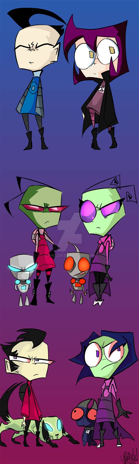 Invader Zim Invader Tak Au By Pixelz01 On Deviantart