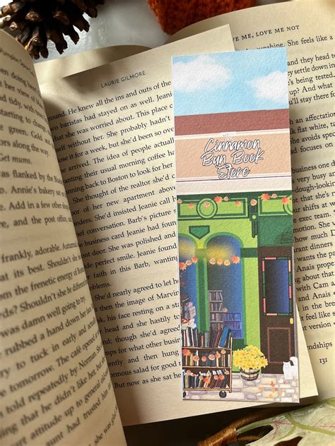 The Cinnamon Bun Bookstore Bookmark|romance Reader| Xmas Gift|book