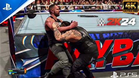 WWE 2K24 Dean Ambrose VS Bray Wyatt Full Match PS4 PS5 4K 60FPS HDR