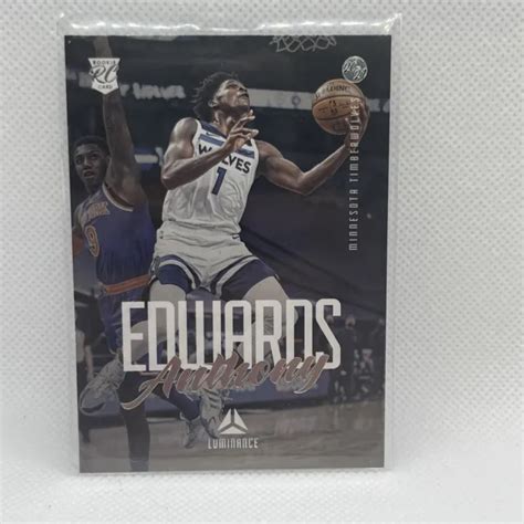 CARTE RECRUE 2020 21 Panini Chronicles Anthony Edwards Luminance RC