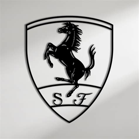 Ferrari Lovers Unique Metal Wall Art Automotive Sign Ferrari Etsy