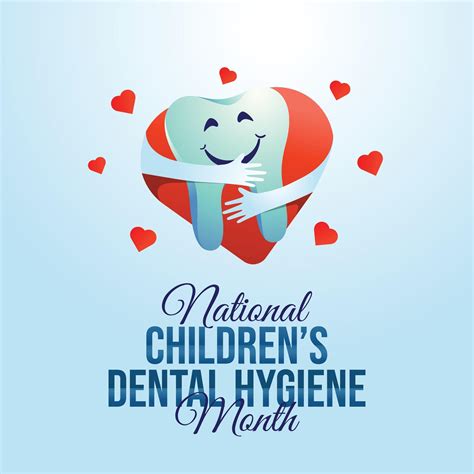 National Childrens Dental Health Month Design Template Dental Health