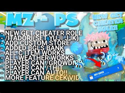 Free Role Cheater Bisa Jadi Yuji Itadori Cuy Growtopia Private