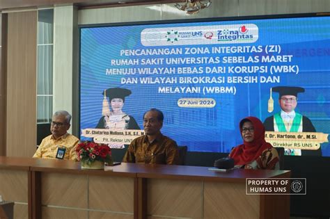 Rs Uns Canangkan Zona Integritas Menuju Wbk Dan Wbbm Universitas