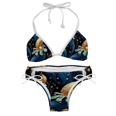 Sea Slug Women S Detachable Sponge Adjustable Strap Bikini Set Pack