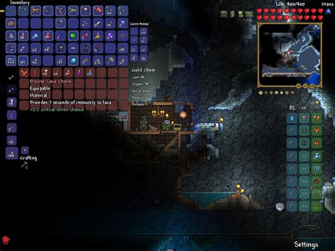 Best place to find a Lava Charm : Terraria