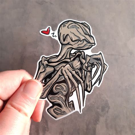 Demogorgon Love Vinyl Diecut Monster Sticker Dead By Etsy