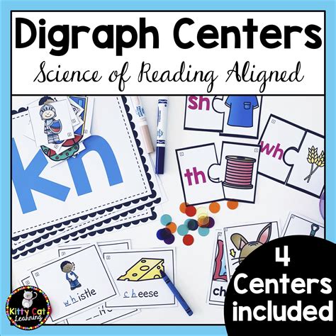 Consonant Digraph Centers 1st Grade Phonics Centers For Consonant