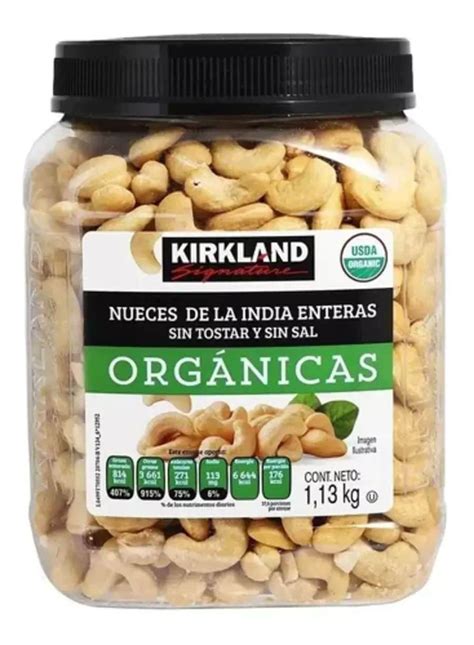 Nueces De La India Org Nicas Sin Sal Y Sin Tostar Kg