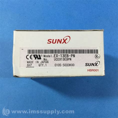 Sunx Ex Eb Pn Ultra Slim Photoelectric Sensor Ims Supply