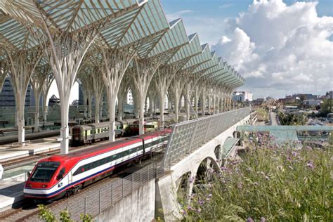 Oriente Lisbon Train Station Exterior