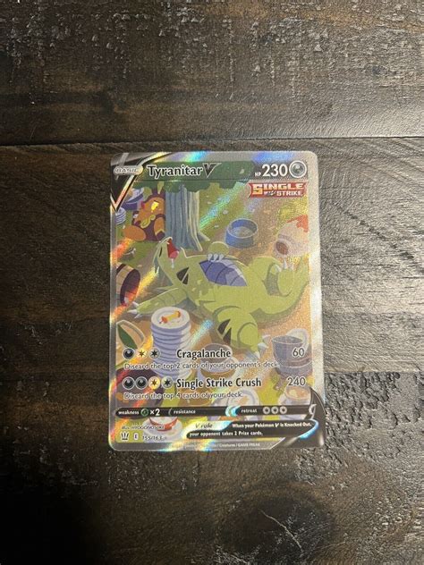 Pokémon TCG Tyranitar V Sword Shield Battle Styles 155 163 Holo