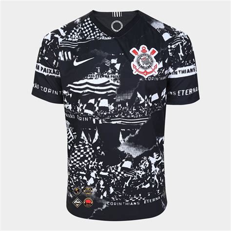 Camisa Corinthians III 19 20 Torcedor s nº Nike Masculina Invasões