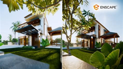 Tutorial Rendering Exterior Realistis Menggunakan Enscape 3d 32 Youtube