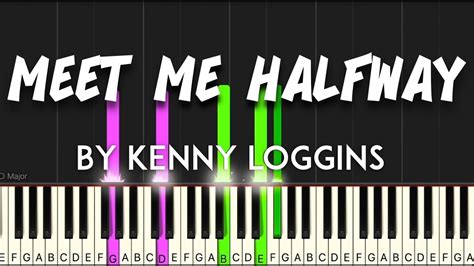 Meet Me Halfway By Kenny Loggins Synthesia Piano Tutorial Sheet Music