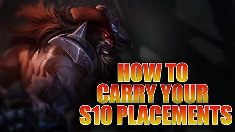 HOW TO CARRY YOUR S10 PLACEMENTS IN THE JUNGLE Olaf Jungle Guide