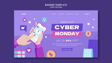 Free Psd Cyber Monday Design Template