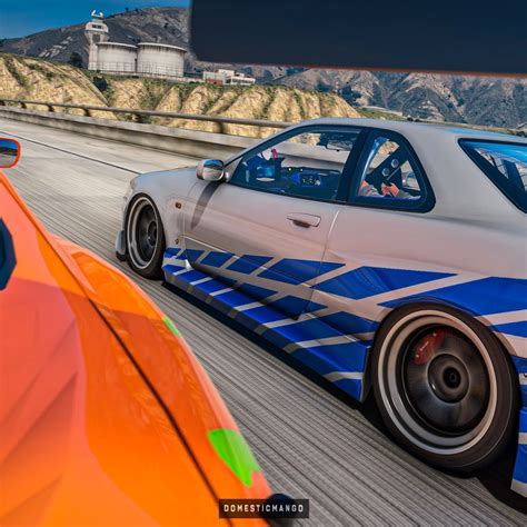 Brian S Toyota Supra Vs O Conner S R Skyline Gt R Is A Digital Drag