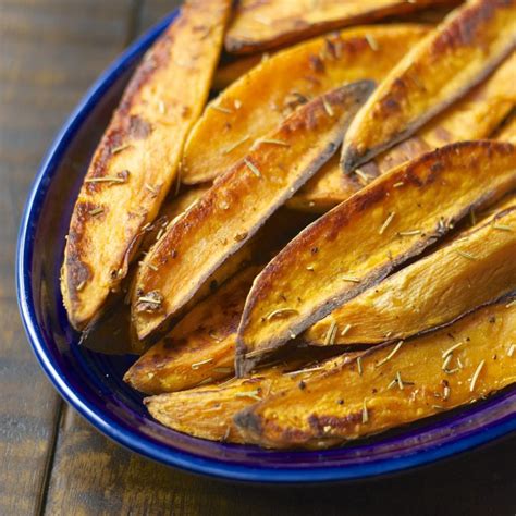 Rosemary Garlic Sweet Potato Wedges Maebells